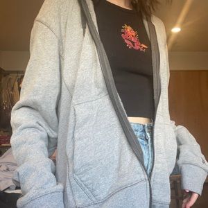 Oversized grey hoodie